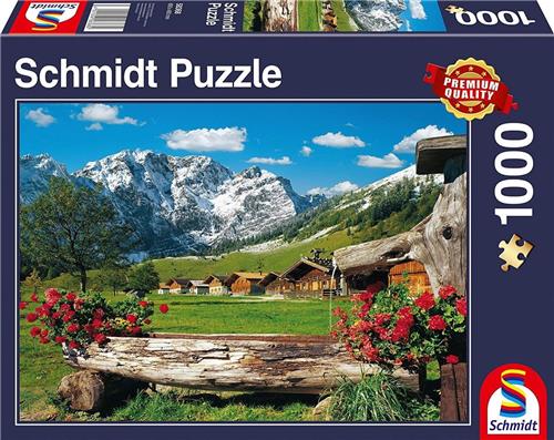 Schmidt Puzzel -  Idyllisch berglandschap  - 1000 stukjes