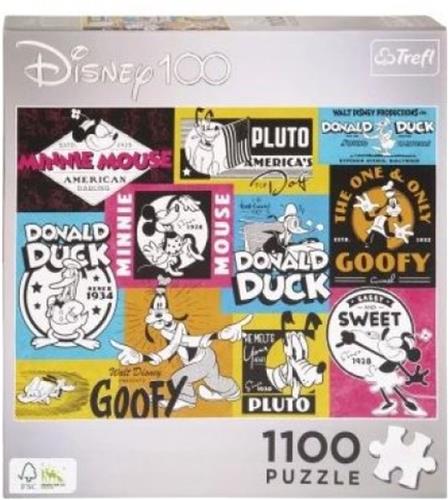 Trefl Disney puzzel 1100 stukjes - Donald Duck - Mickey Mouse - Goofy - Minnie Mouse