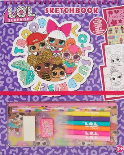 L.O.L. Surprise! kleurboek - Kleurboek met ringband 2 - Met stickers, stiften en meer - LOL SURPRISE - A4 kleurboek - L.O.L. Surprise OMG - 70 pagina's - Knutselen meisjes - lol - Kleurboek - Schetsboek