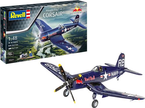1:48 Revell 05641 Vought F4U-4 Corsair - The Flying Bulls - Propeller Vliegtuig Plastic Modelbouwpakket