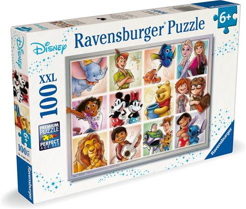 Ravensburger Puzzel - Disney Multi Character - 100 XXL Stukjes