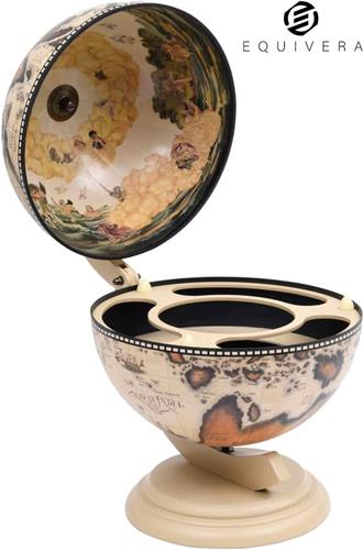 Equivera Globebar - Wereldbol Bar - Whiskey Wereldbol - Globebar Wereldbol - Globebar Atlas