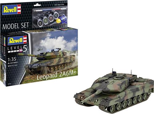 1:35 Revell 63342 Tank Leopard 2 A6M+ - Model Set Plastic Modelbouwpakket