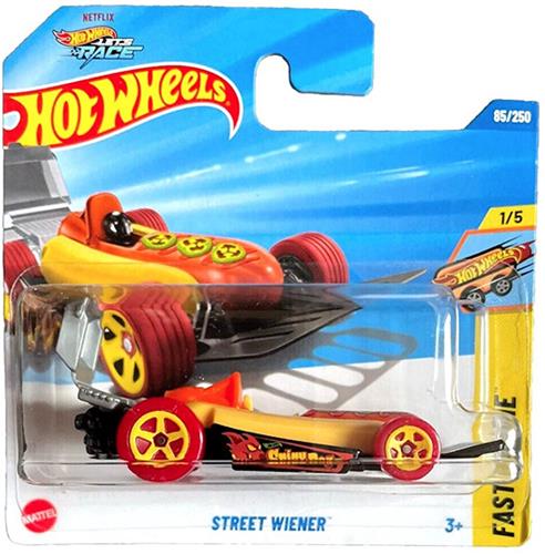 HOT WHEELS STREET WIENER BROWN/YELLOW 85/250 1:64 HW FAST FOOD 1/5