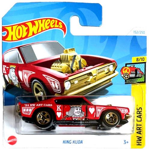 HOT WHEELS KING KUDA GOLD/RED 152/250 1:64 HW ART CARS 8/10