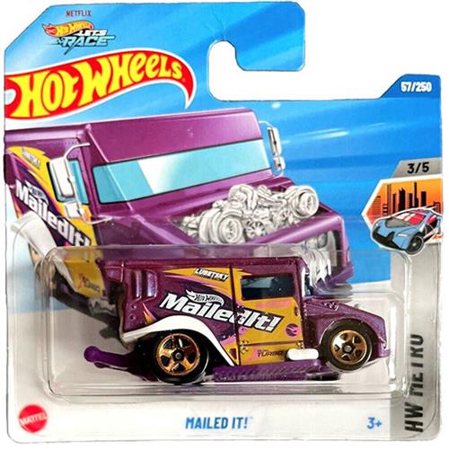 HOT WHEELS MAILED IT! PURPER 57/250 1:64 HW METRO 3/5