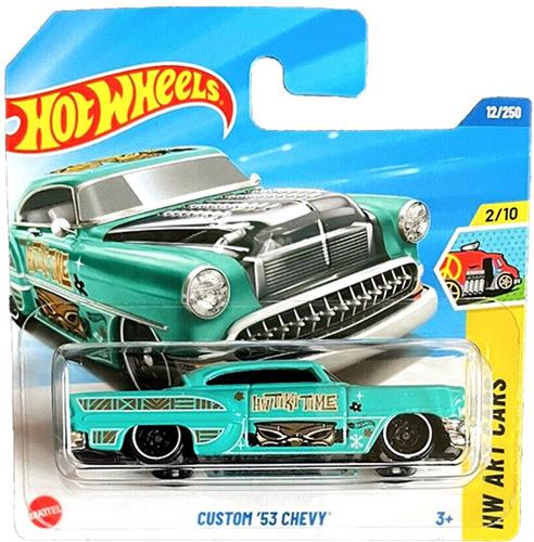 HOT WHEELS CUSTOM '53 CHEVY TIKI TIME GREEN 12/250 1:64 HW ART CARS 2/10
