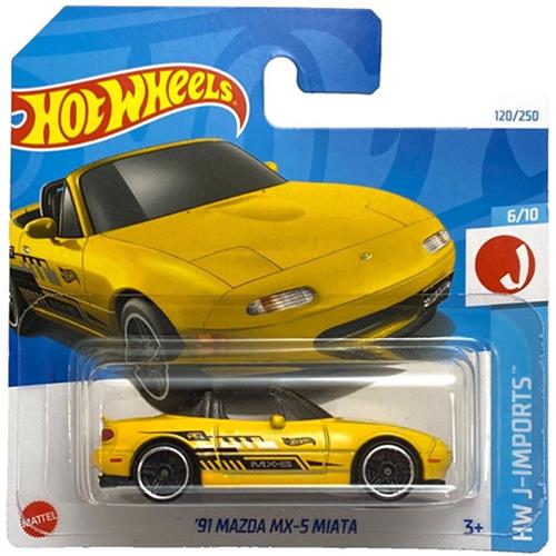 HOT WHEELS '91 MAZDA MX-5 MIATA 120/250 1:64 HW J-IMPORTS 6/10