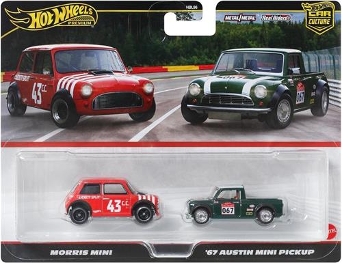 Mini 2 pack Morris Mini en Austin Mini Pickup | 1:64 HotWheels JBK97