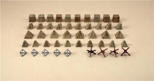 Italeri - Anti Tank Obstacles 1:72 (Ita6147s) - modelbouwsets, hobbybouwspeelgoed voor kinderen, modelverf en accessoires