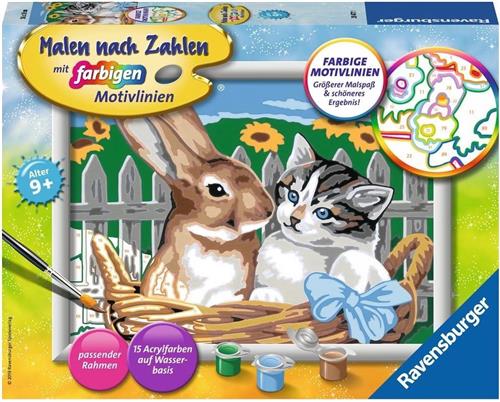 Ravensburger Putzige Freunde Set kleuren op nummer