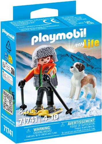 PLAYMOBIL® Wandelaar met sint-bernardshond - P-71741