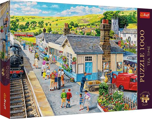 Trefl Trefl 1000 Premium Plus - Tea Time: The Village Station_FSC Mix 70%.