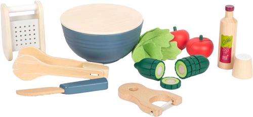Small Foot - Houten Speelgoed Eten Salade Speelset, 11dlg.