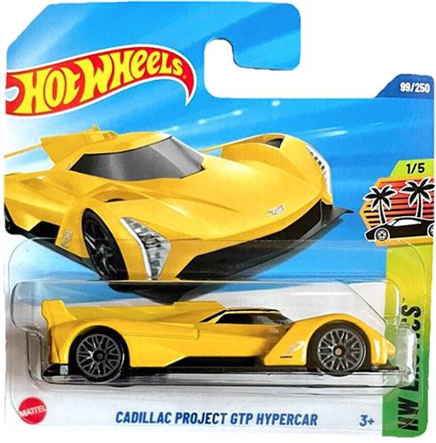 HOT WHEELS CADILLAC PROJECT GTP HYPERCAR YELLOW 99/250 HW EXOTICS 1/5