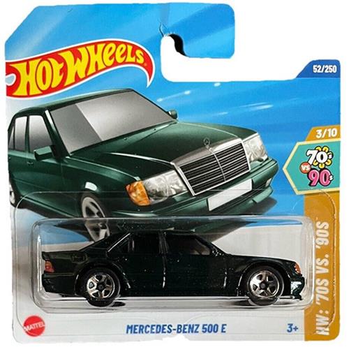 HOT WHEELS MERCEDES-BENZ500 E GREEN METALIC 52/250 HW '70 VS '90S 3/10