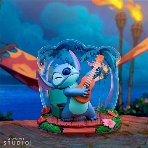 Lilo & Stitch Statue 1/10 Stitch Guitar 10 cm