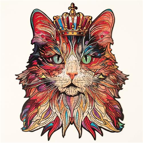 Robotime Cat King Puzzel - TA002 - Rowood Puzzle Paradise - Puzzelen - Hobby - Cadeautip