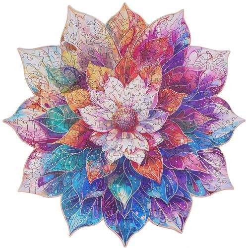 Robotime Mystic Mandala Flower Puzzel - TA001 - Rowood Puzzle Paradise - Puzzelen - Hobby - Cadeautip