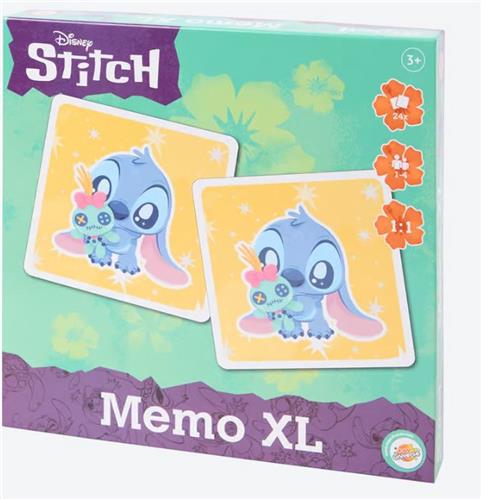 lilo & stitch memory XL - grote kaarten 12x12cm - lilo & stitch - spel - kind - educatief