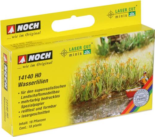 NOCH Laser-Cut minis® 14140 H0 Laser-Cut minis, waterlelies (18 stuks) Lasercut model