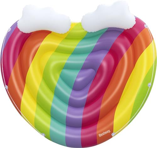 Bestway Rainbow Dreams 2-Persoons Opblaasbaar Zwembadeiland 1,75 m x 1,63 m