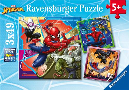 Ravensburger - Spider-Man - Puzzel - 3x49 Stukjes