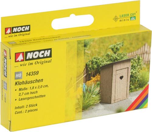 NOCH Laser-Cut minis® 14359 H0 Laser-Cut minis buitentoilet Lasercut bouwpakket