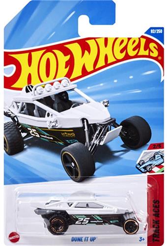 HOT WHEELS DUNE IT UP 92/250 WHITE 1:64 HW TRACK ACES 2/5