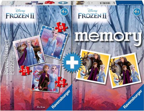 Frozen Memory+puzzle Triple Inpakken Transparant