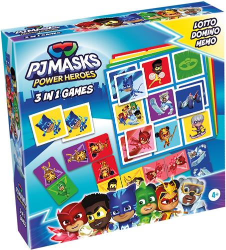 Tactic PJ Masks 3-in-1: Memo - Lotto - Domino | Games | bol