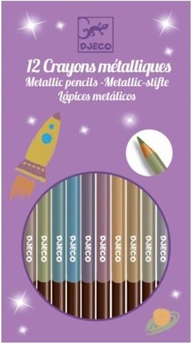 Djeco Set van 8 Kleurpotloden | Metallic
