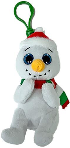 Ty Beanie Boo Clip Christmas Brrrnard Snowman.