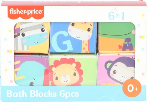 Fisher Price blokken zacht 6 stuks.