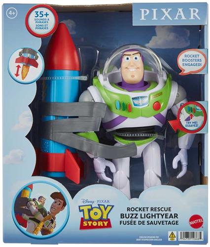 PIXAR LARGE SCALE FEATURE BUZZ WITH ROCKET.