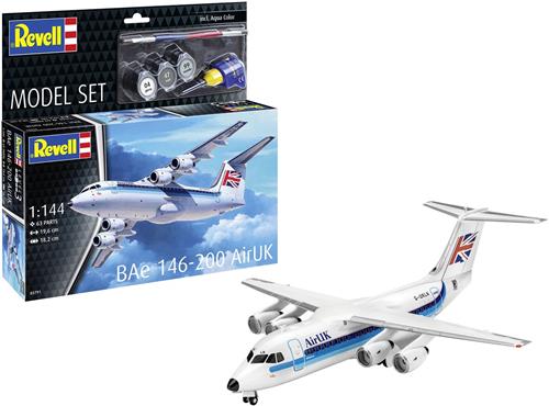 1:144 Revell 63791 Bae 146-200 (RJ85) - AirUK - Straaljager - Model Set Plastic Modelbouwpakket