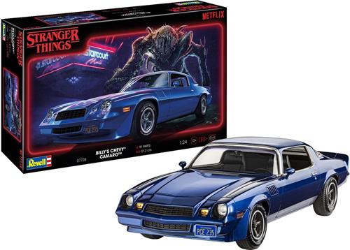 1:25 Revell 07728 Stranger Things - Billy's Chevrolet Chevy Camaro - Amerikaanse Auto Plastic Modelbouwpakket