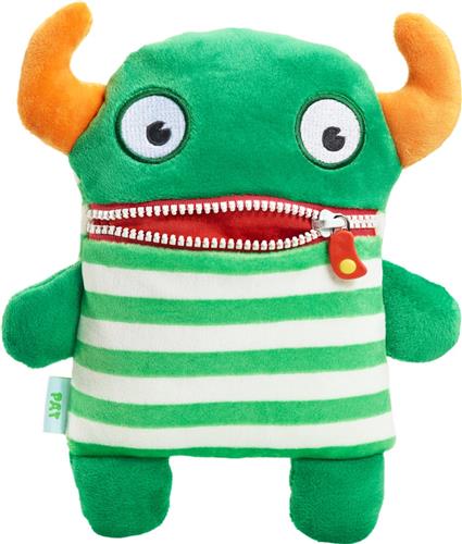 Schmidt Spiele Zorgenvriendje Pat  Knuffelmonster | Zachte Pluche Knuffel voor Kinderen | Helpt Zorgen & Angsten Verwerken | Ritssluiting voor Geheimen | Troost, Comfort & Slaapvriendje | Ideaal Cadeau voor Alle Leeftijden