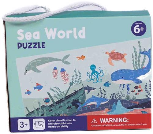 PIA Soft Toys - Puzzel "De zee wereld design" - 100 Stuks - 20,2 x 16,2 x 6,5 cm