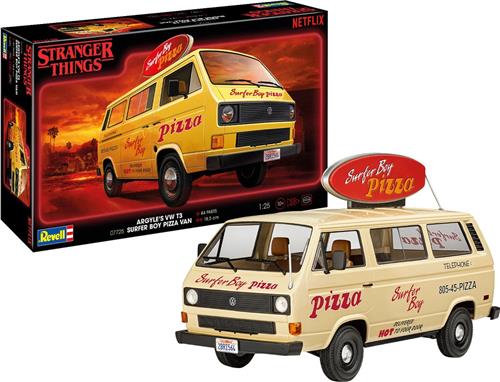 1:25 Revell 07725 Stranger Things - Surfer Boy Argyle's VW T3 Pizza Bus Plastic Modelbouwpakket