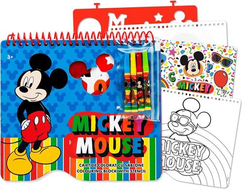 DISNEY MICKEY MOUSE KLEURBLOK - KLEURBOEK MET 4 STIFTEN