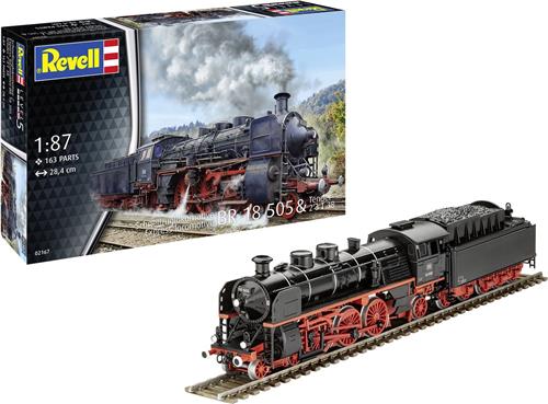 1:87 Revell 02167 Baureihe 18 505 & Tender 2'3' T 38 - Stoomlocomotief Plastic Modelbouwpakket