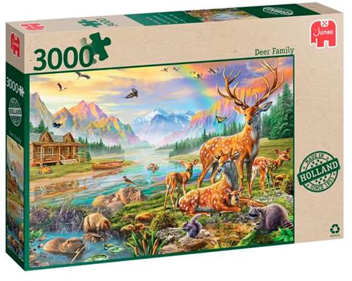 Jumbo Premium Collection - Deer Family - Legpuzzel - 3000 stukjes