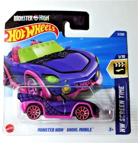 HOT WHEELS MONSTER HIGH GHOUL MOBILE PURPER/PINK 1:64 HW SCREEN TIME 1/10