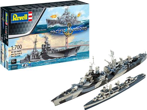 1:700 Revell 05644 Pacific Warriors - USS Fletcher & USS Indianapolis - 2 Schepen! - Geschenkset Plastic Modelbouwpakket