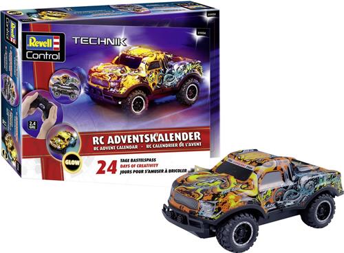 1:22 Revell 01056 RC Auto "De Ultieme Kerstrijder" - Adventskalender RC Plastic Modelbouwpakket