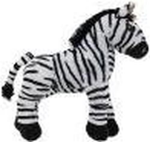 PIA Soft Toys Pluche Knuffeldier Zebra staand - 22 cm