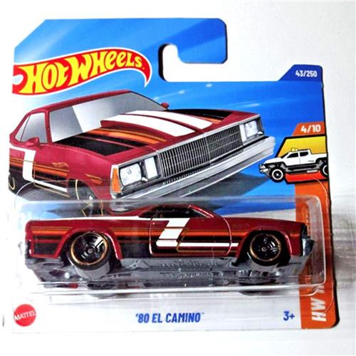 HOT WHEELS EL CAMINO '80 PICKUP RED NIGHT 43/250 HW HOT TRUCKS 4/10