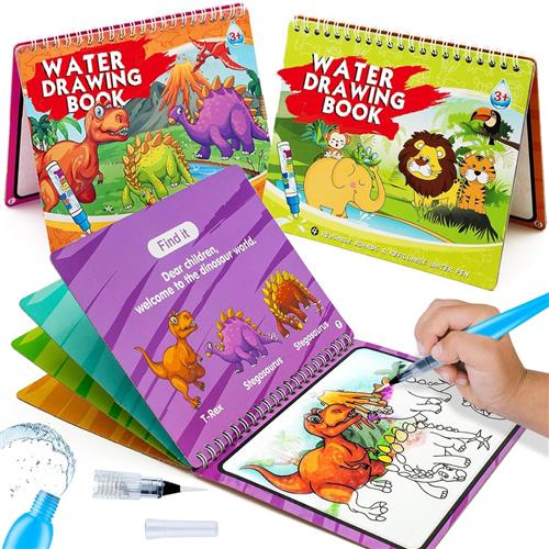 BOTC Kleurboekje - Set van 2 stuks - Kleurboek Tekenen - Water Kleurboekje Junior - Educatief Peuter Speelgoed