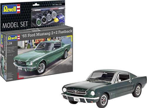 1:24 Revell 67065 1965 Ford Mustang 2+2 Fastback - Model Set Plastic Modelbouwpakket